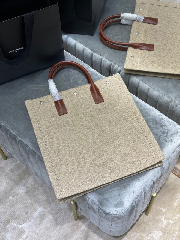 Y*L rive gauche n/s shopping bag in linen and cotton