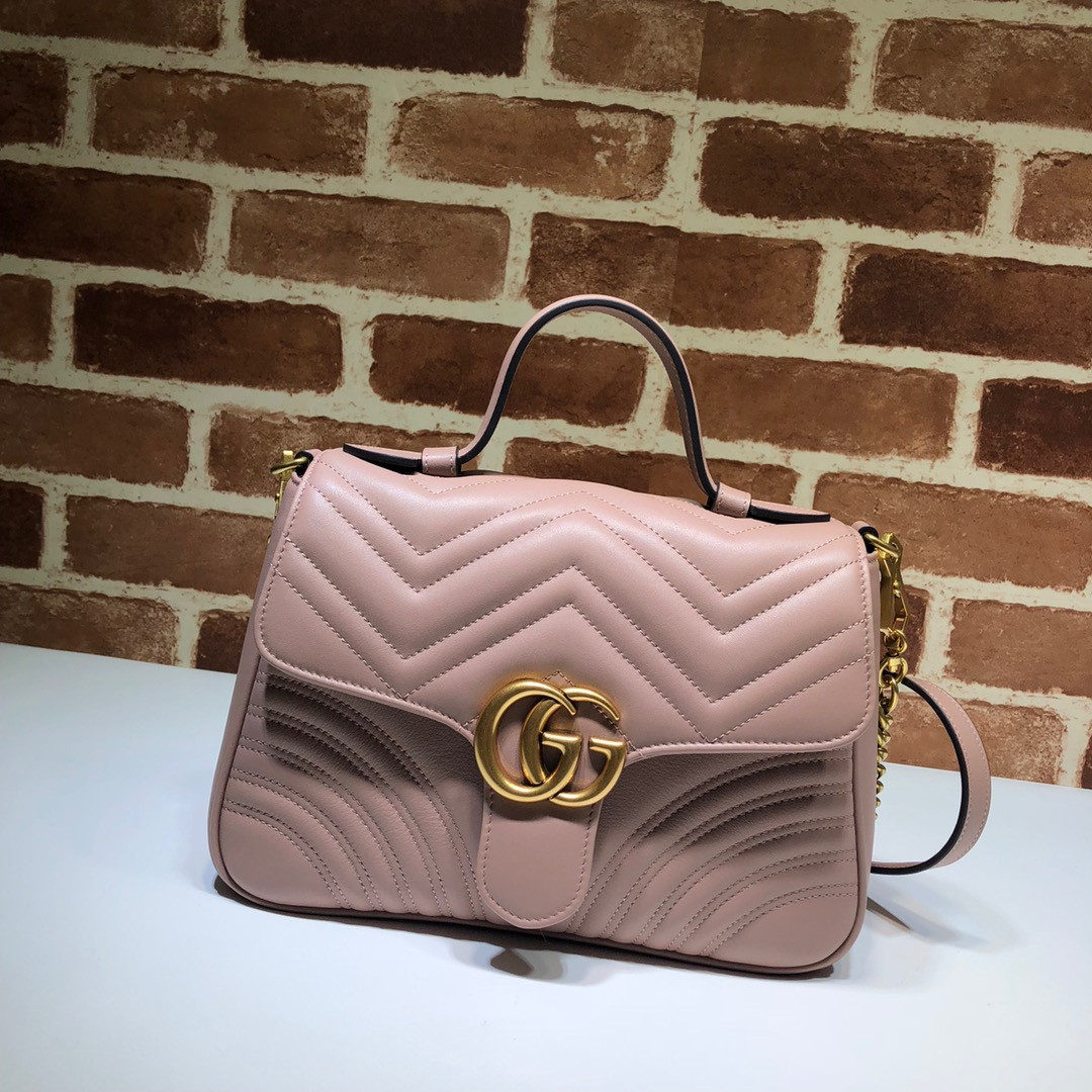 G*u*i gg marmont small top handle bag