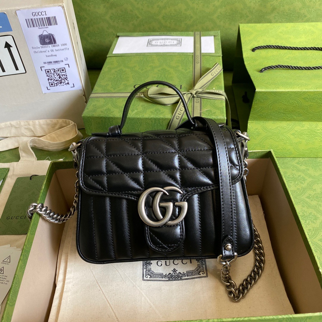 G*u*i gg marmont mini top handle bag